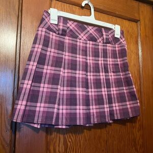 Wild Fable Pink Plaid Mini Skirt